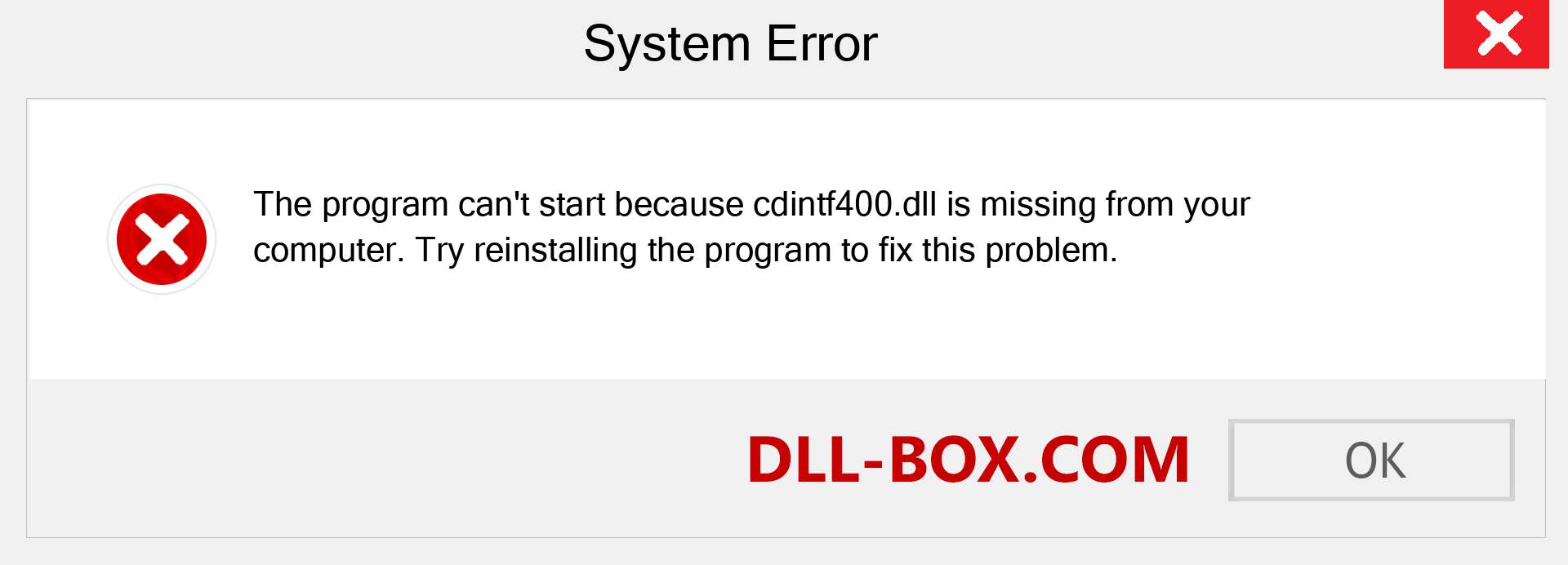  cdintf400.dll file is missing?. Download for Windows 7, 8, 10 - Fix  cdintf400 dll Missing Error on Windows, photos, images